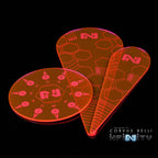 Infinity Template Pack - Fluorescent Red / Solid
