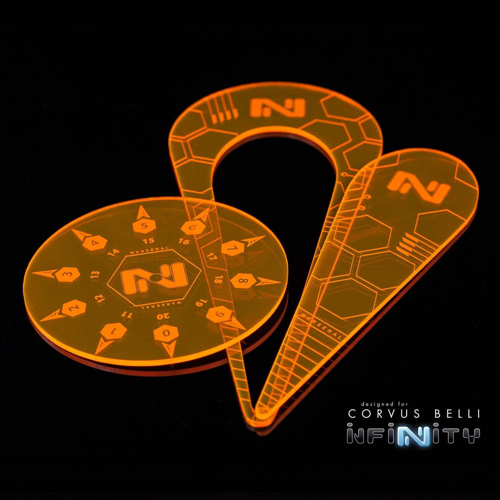 Infinity Template Pack - Fluorescent Orange / Hollow