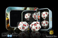INFINITY: MARBLED RED, DICE SET - 