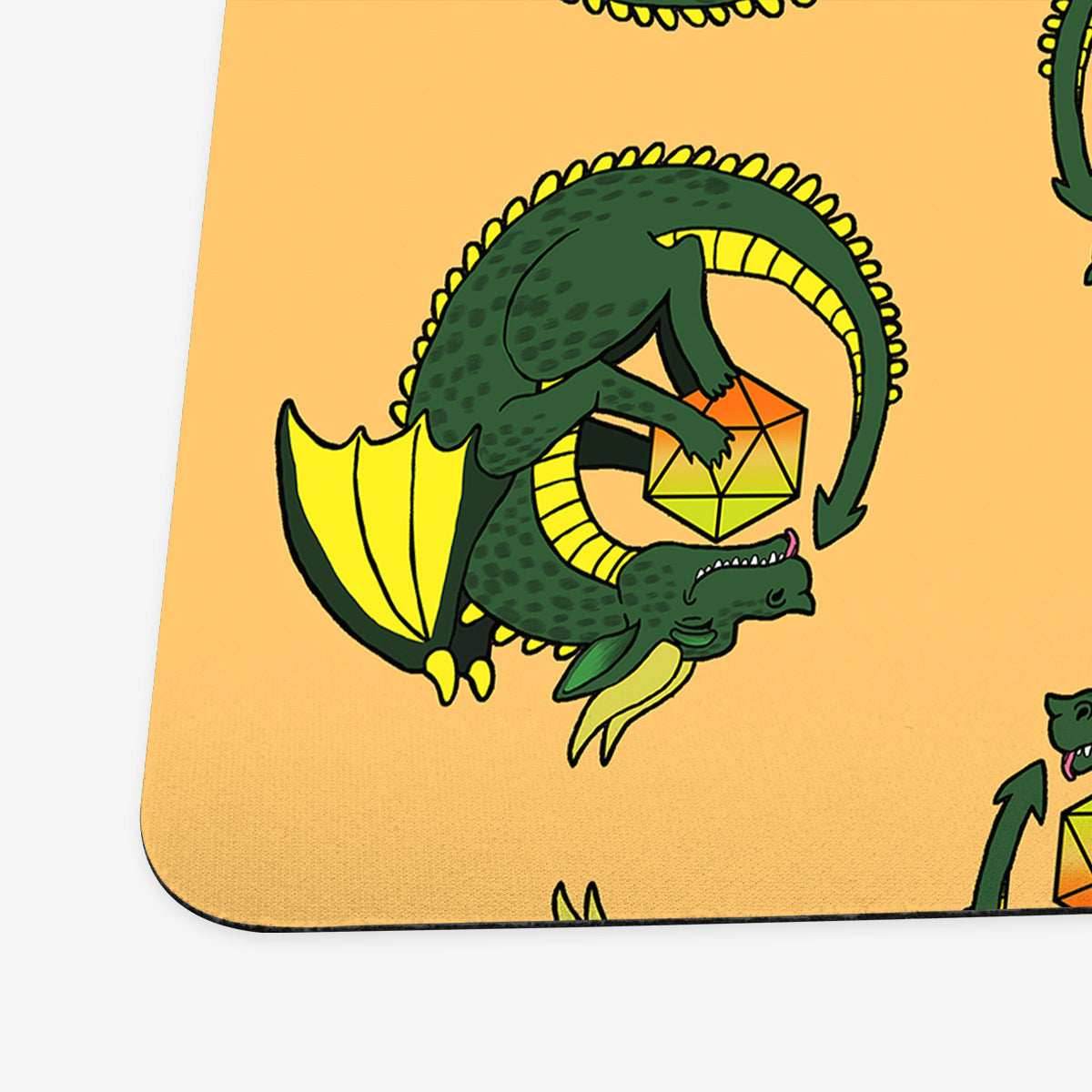 20 Sided Dragon Playmat - Standard Playmat / Plain