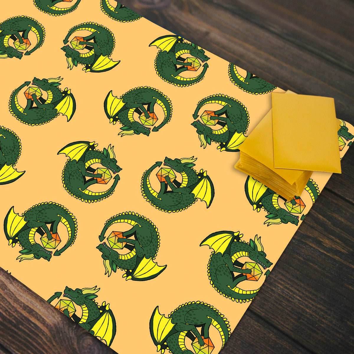 20 Sided Dragon Playmat - Standard Playmat / Plain