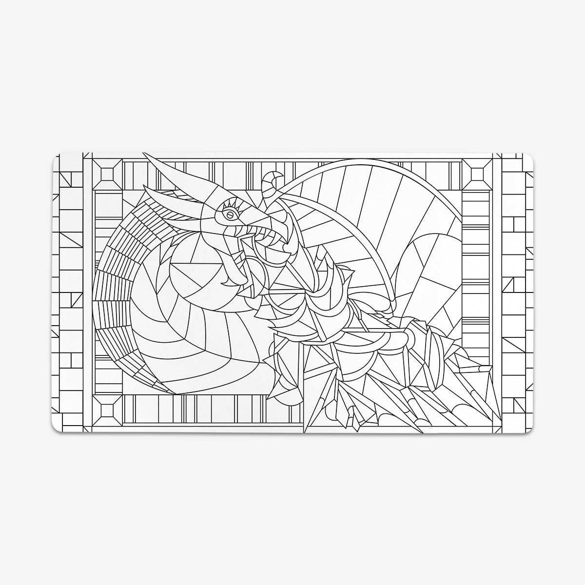 Colorbook Fire Breathing Dragon Playmat - Standard Playmat / Plain