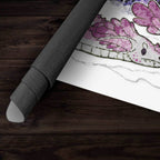 Cute Stained Glass Dragon Playmat - Standard Playmat / Plain