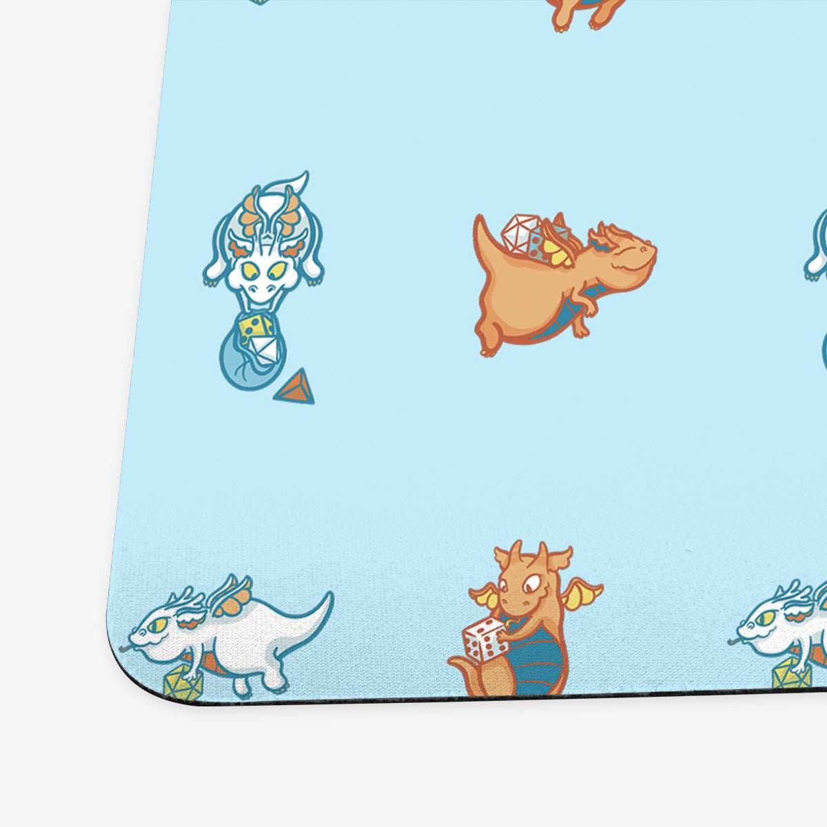 Dice Dragons Playmat - Standard Playmat / Black / Plain