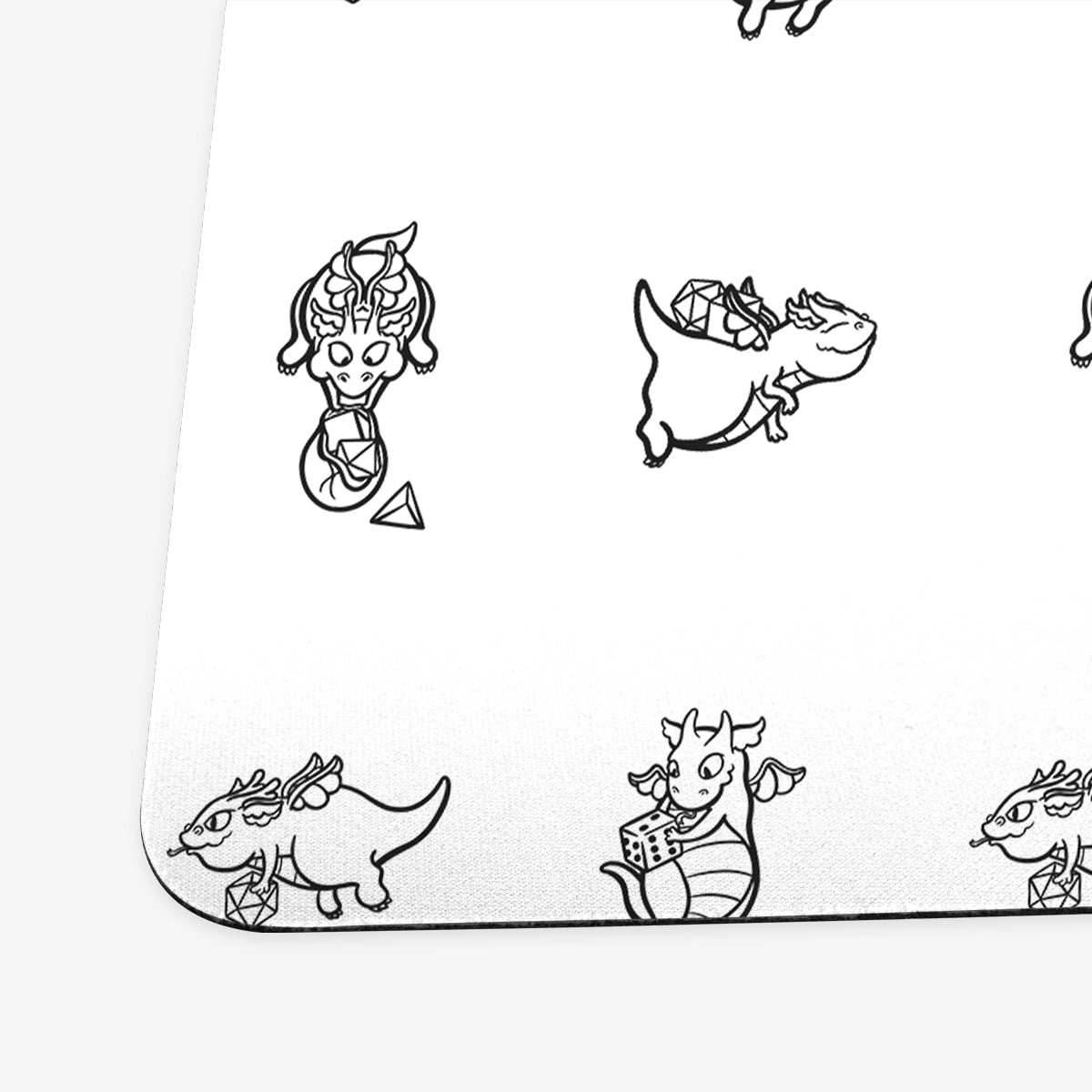 Dice Dragons Playmat - Standard Playmat / Black / Plain