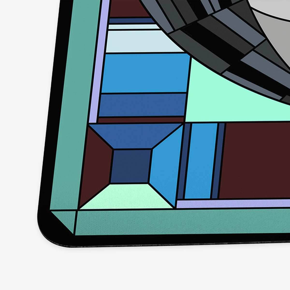 Fire Breathing Glass Dragon Playmat - Standard Playmat / Blue / Plain