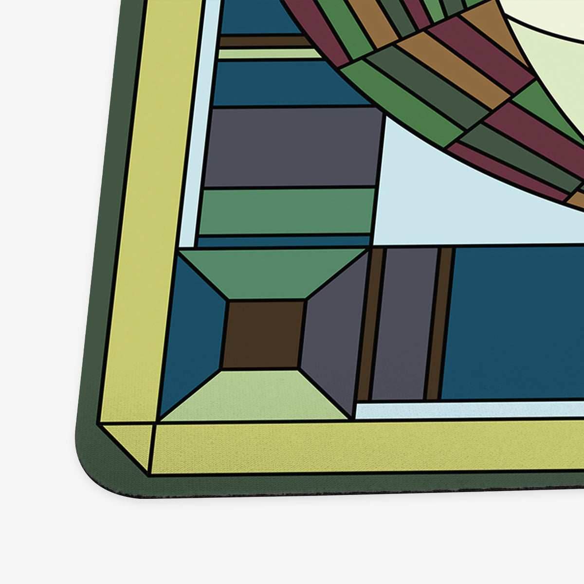 Fire Breathing Glass Dragon Playmat - Standard Playmat / Blue / Plain