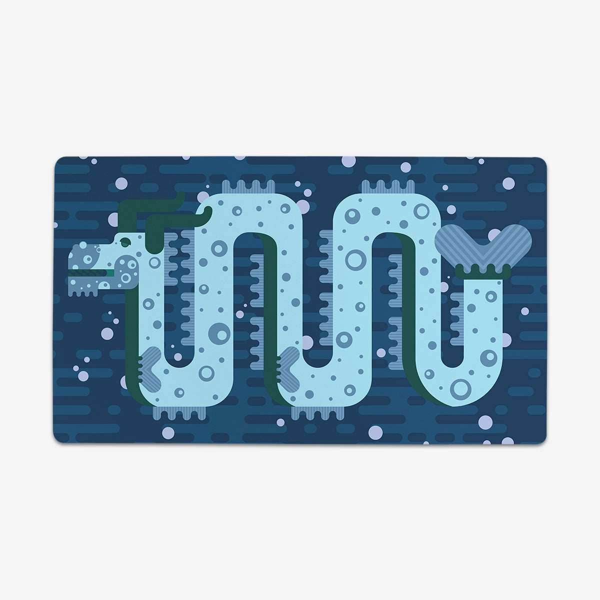 Spotty Sea Dragon Playmat - Standard Playmat / Blue Twilight / Plain