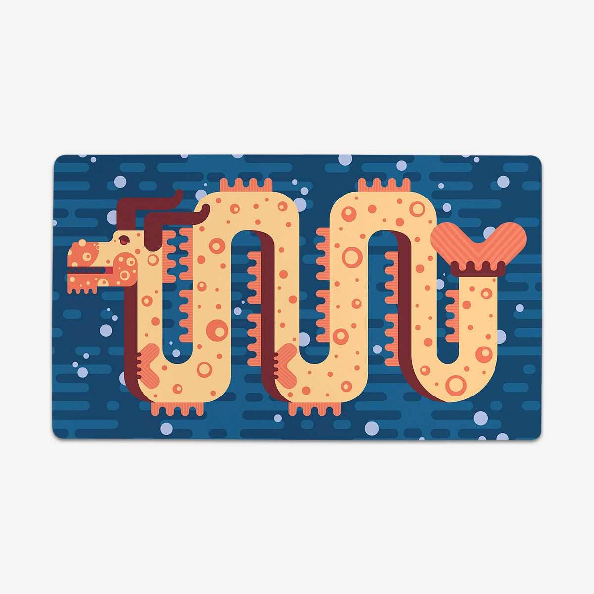 Spotty Sea Dragon Playmat - Standard Playmat / Orange Reef / Plain