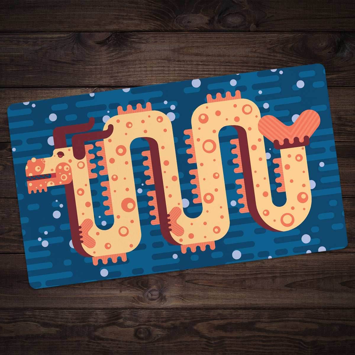 Spotty Sea Dragon Playmat - Standard Playmat / Orange Reef / Plain