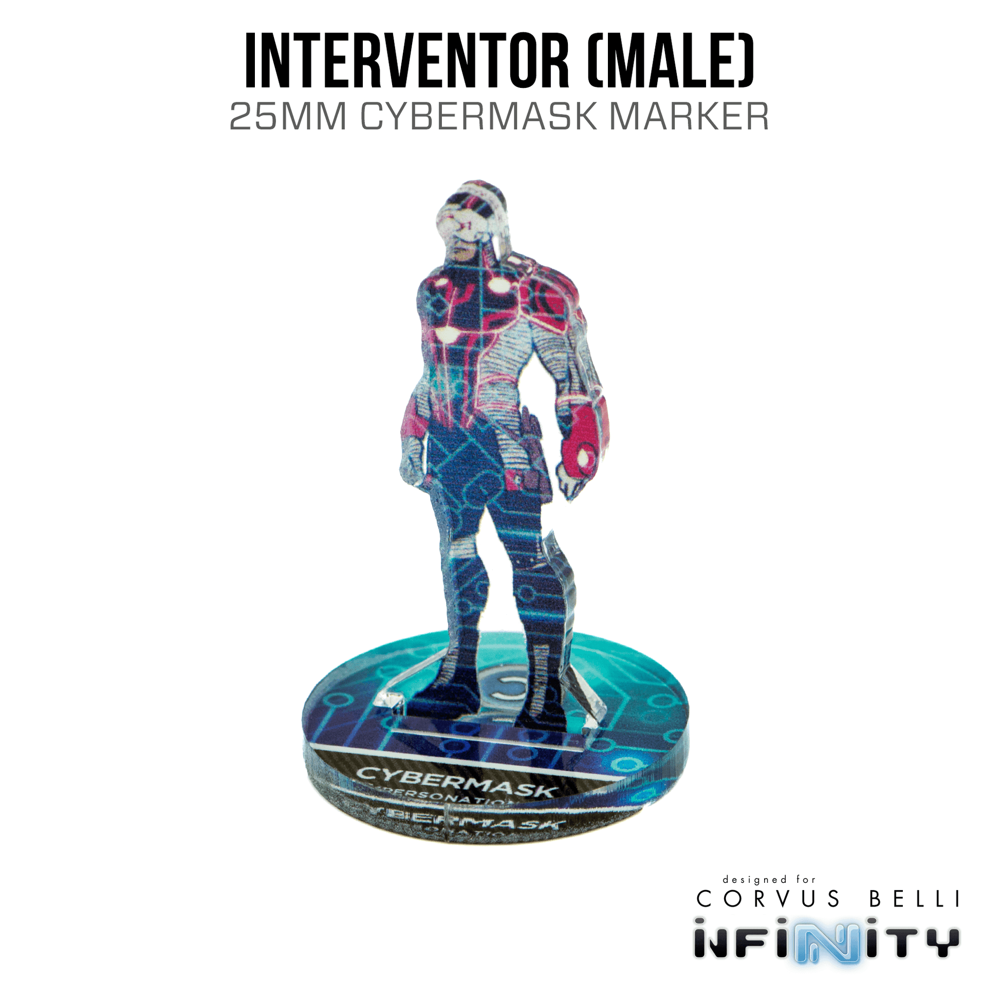 Infinity 3D Markers: Interventor, Male (25mm Cybermask) - A