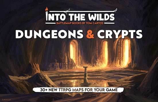 Into the Wilds Battlemap Books: Dungeons and Crypts - 