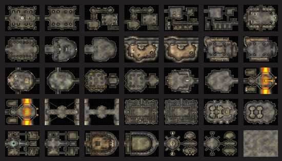 Into the Wilds Battlemap Books: Dungeons and Crypts - 