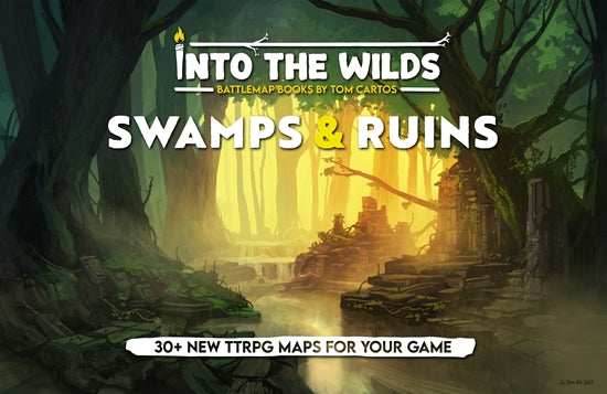 Into the Wilds Battlemap Books: Swamps & Ruins - 