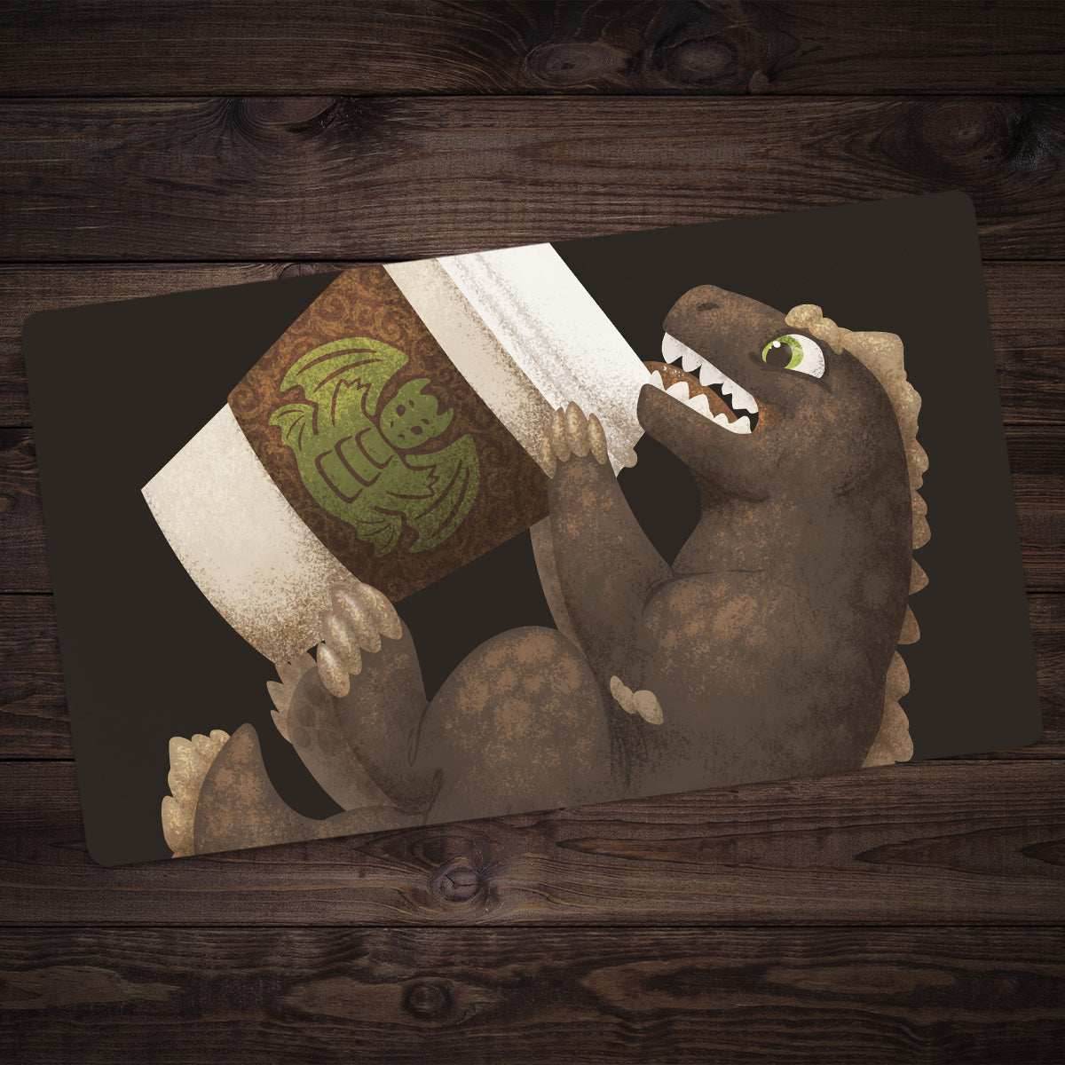 Coffee Guzzler Dragon Playmat - Standard Playmat / Plain