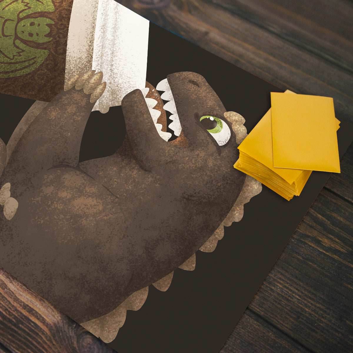 Coffee Guzzler Dragon Playmat - Standard Playmat / Plain