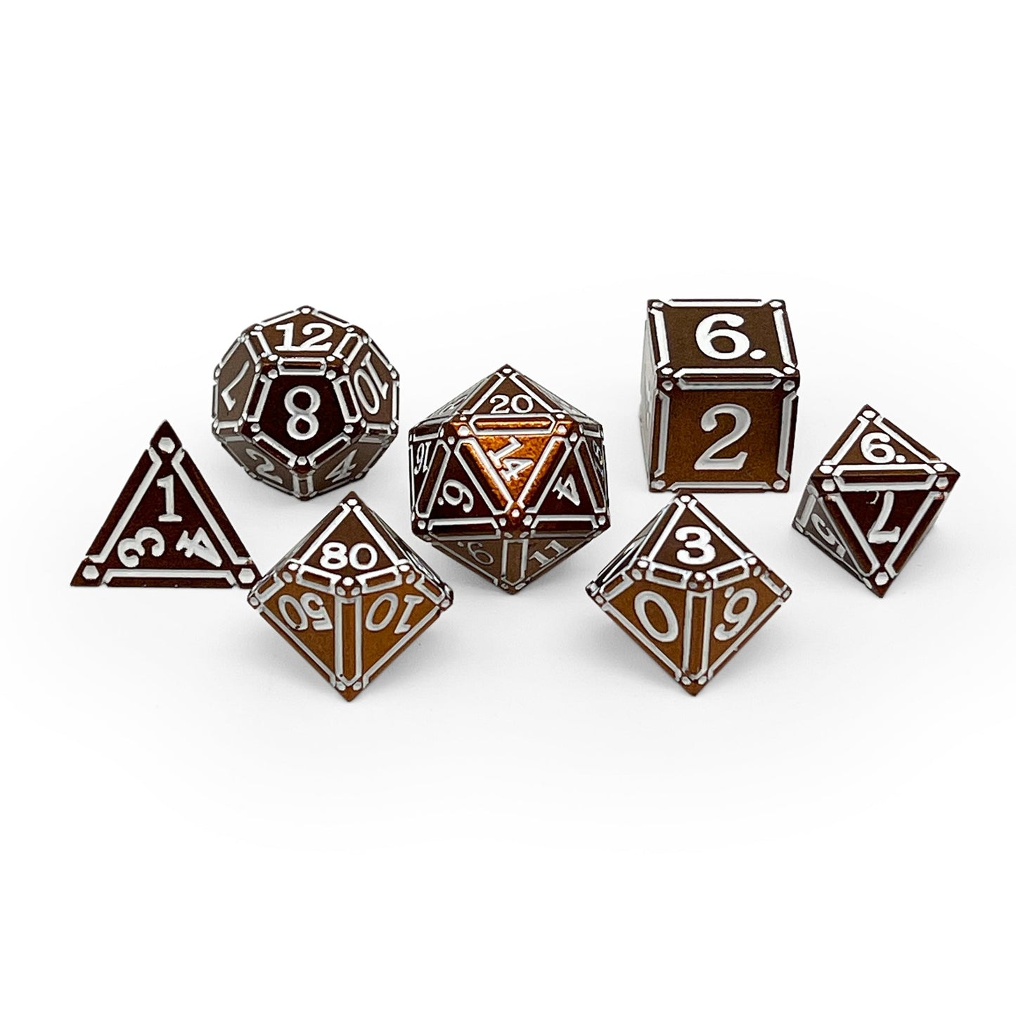 Ironworks - Hellfire 7 Piece RPG set Alloy Metal Dice