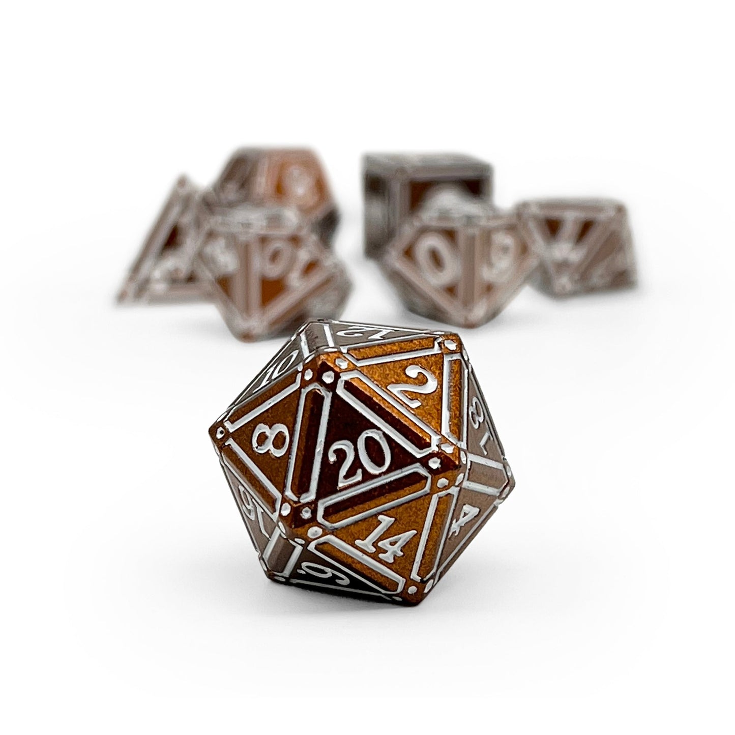 Ironworks - Hellfire 7 Piece RPG set Alloy Metal Dice