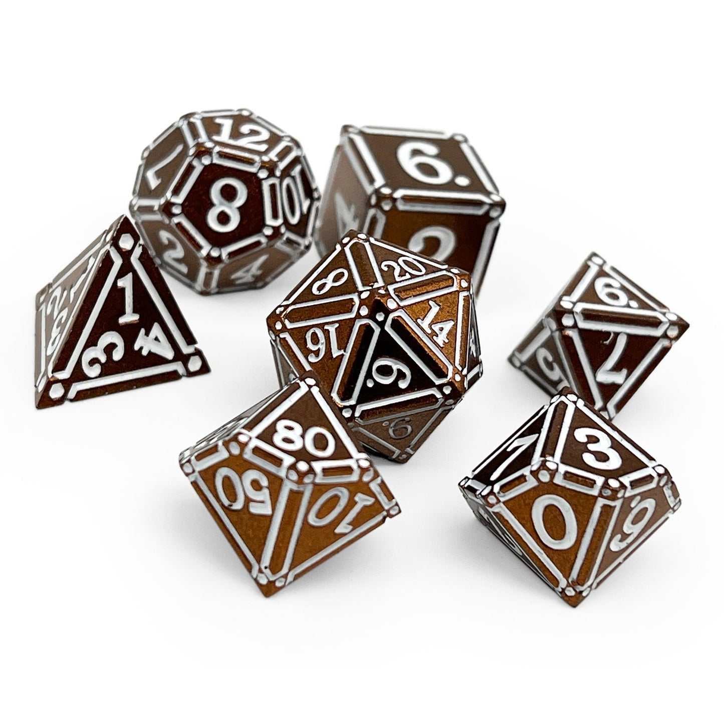 Ironworks - Hellfire 7 Piece RPG set Alloy Metal Dice