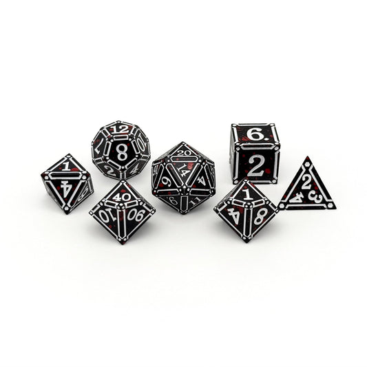 Ironworks -  Hidden in the Shadows 7 Piece RPG set Alloy Dice