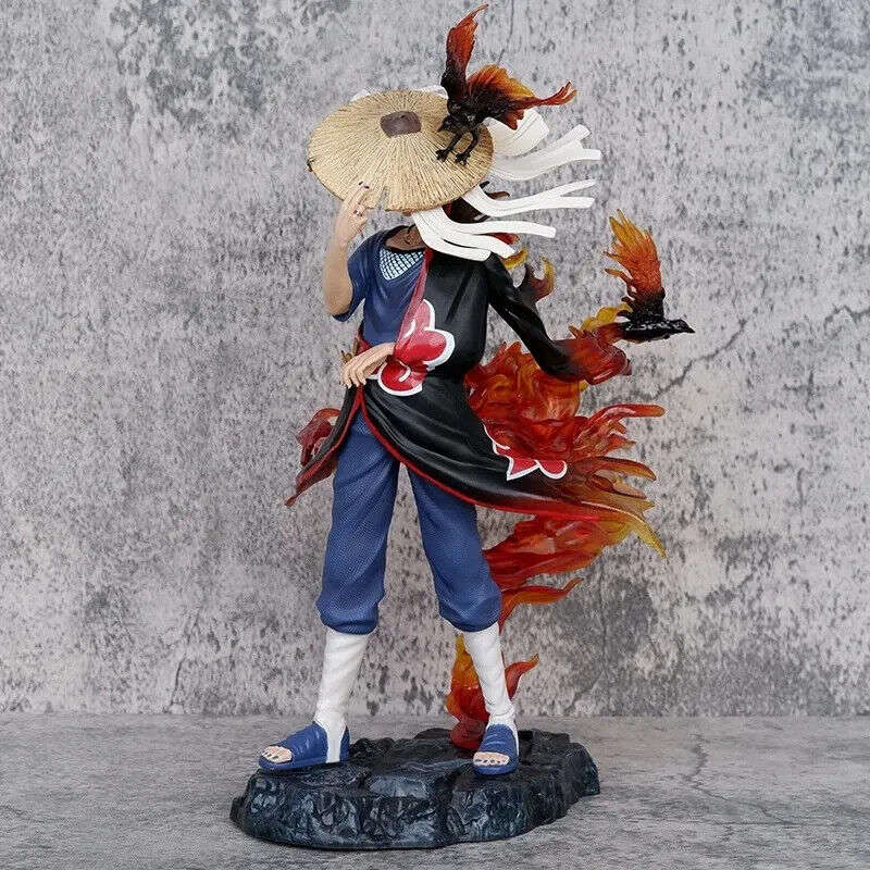 Itachi Uchiha Figure, Akatsuki Crows Red and Black Flames Amaterasu Figurines