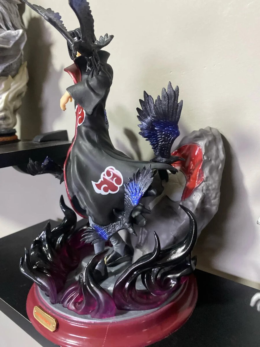 Itachi Uchiha Naruto Figure, Itachi Tsukuyomi Crows Akatsuki Black Flames Amaterasu Figurines