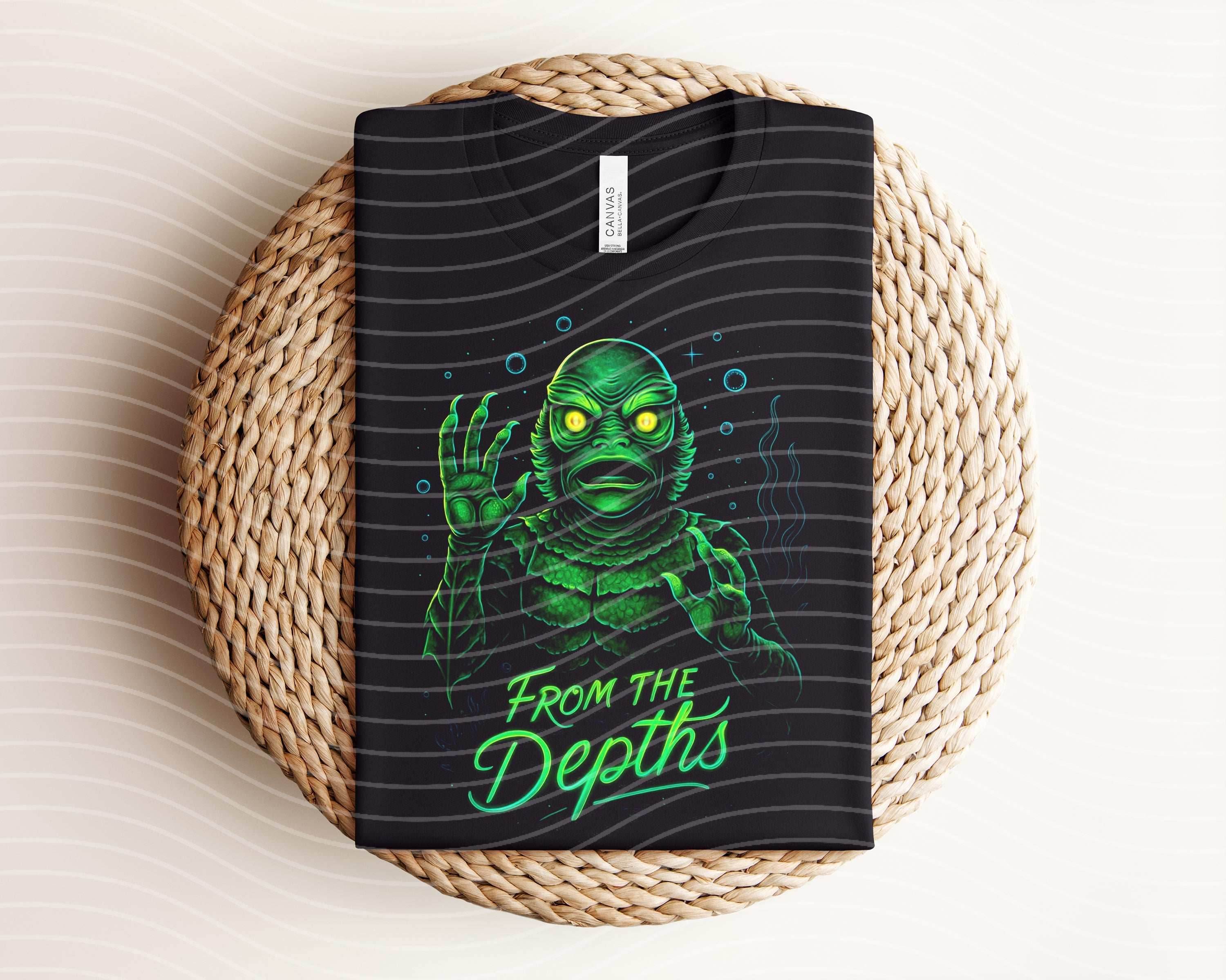From the Depths Neon Graphic Tee - S