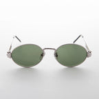 Spring Temple Oval Steampunk Vintage Sunglass - Jeter
