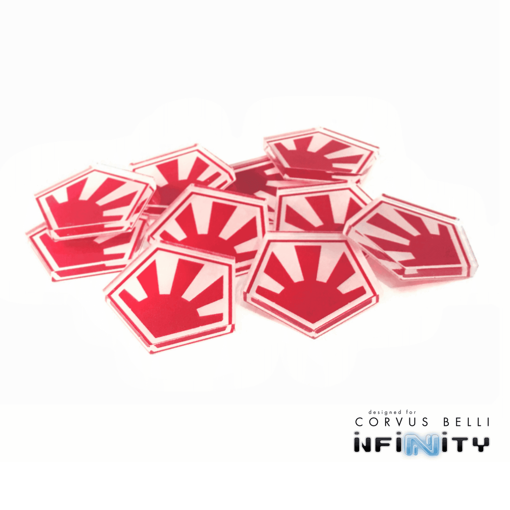Full Color Infinity Faction Markers, 25mm (Bag of 10) - JSA / 25mm