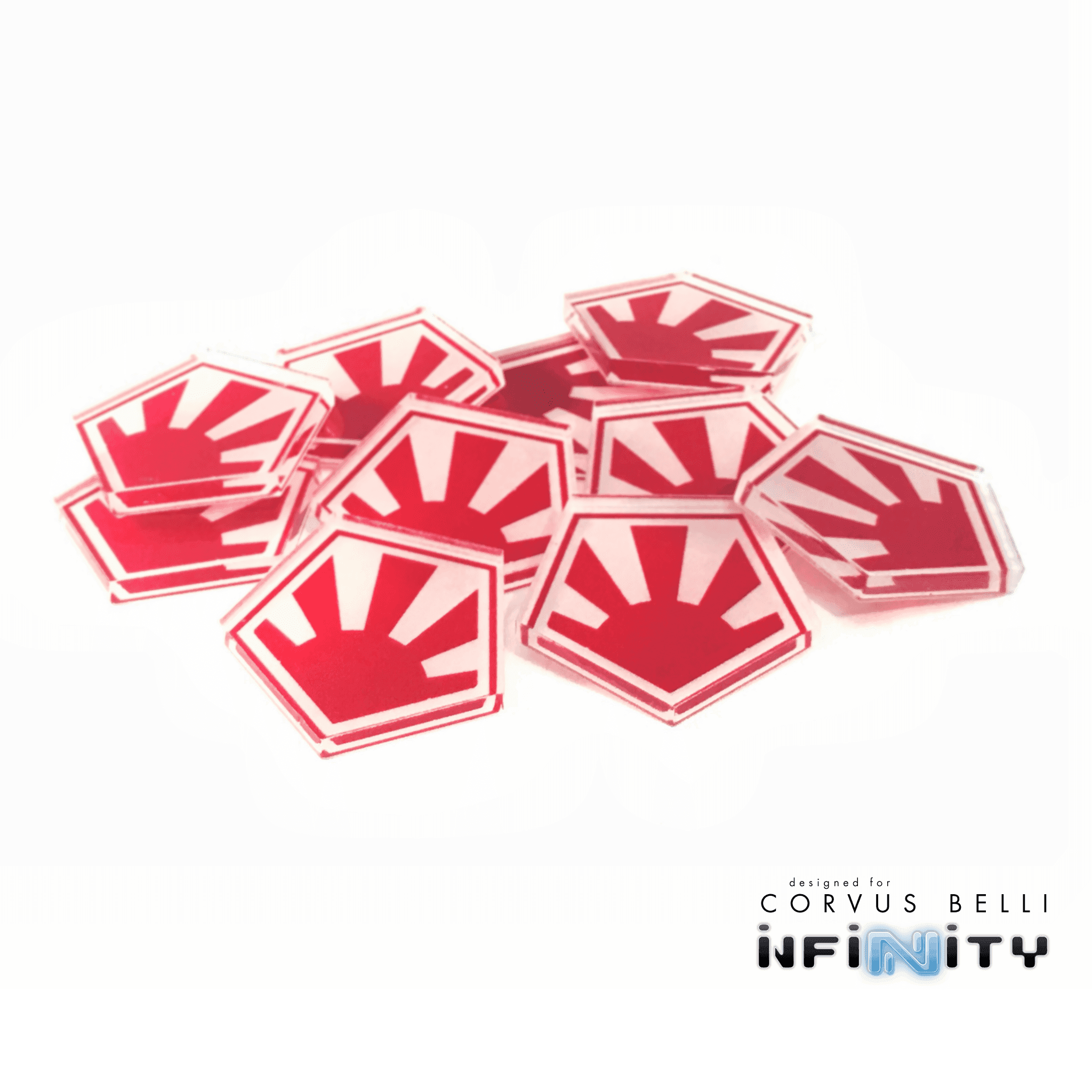 Full Color Infinity Faction Markers, 25mm (Bag of 10) - JSA / 25mm