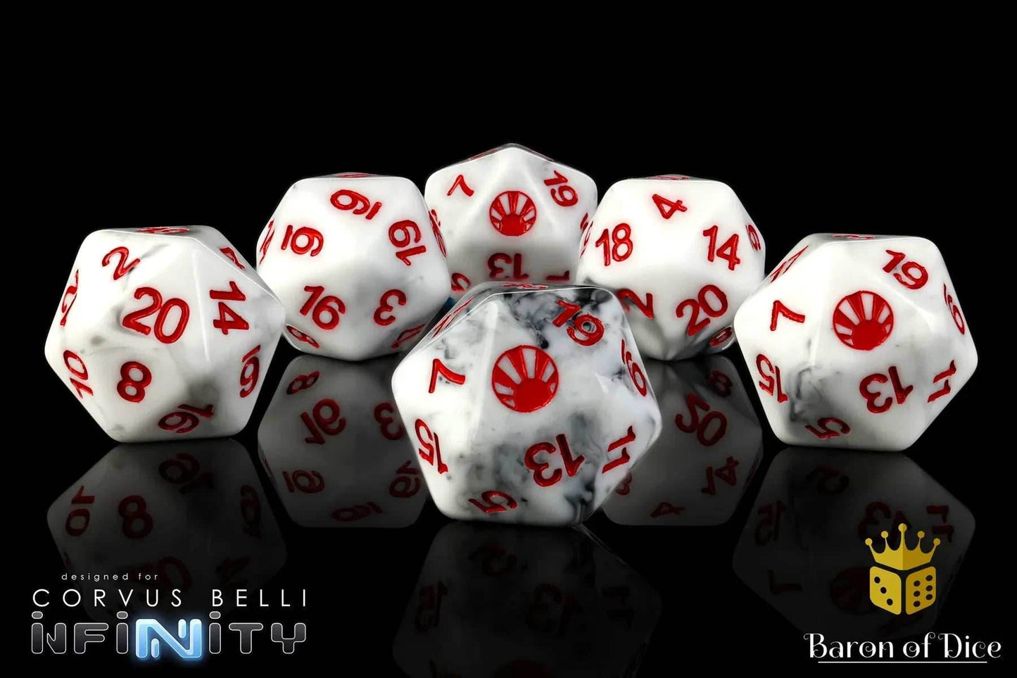 INFINITY: JAPANESE SECESSIONIST ARMY [Old Symbol], DICE SET - 