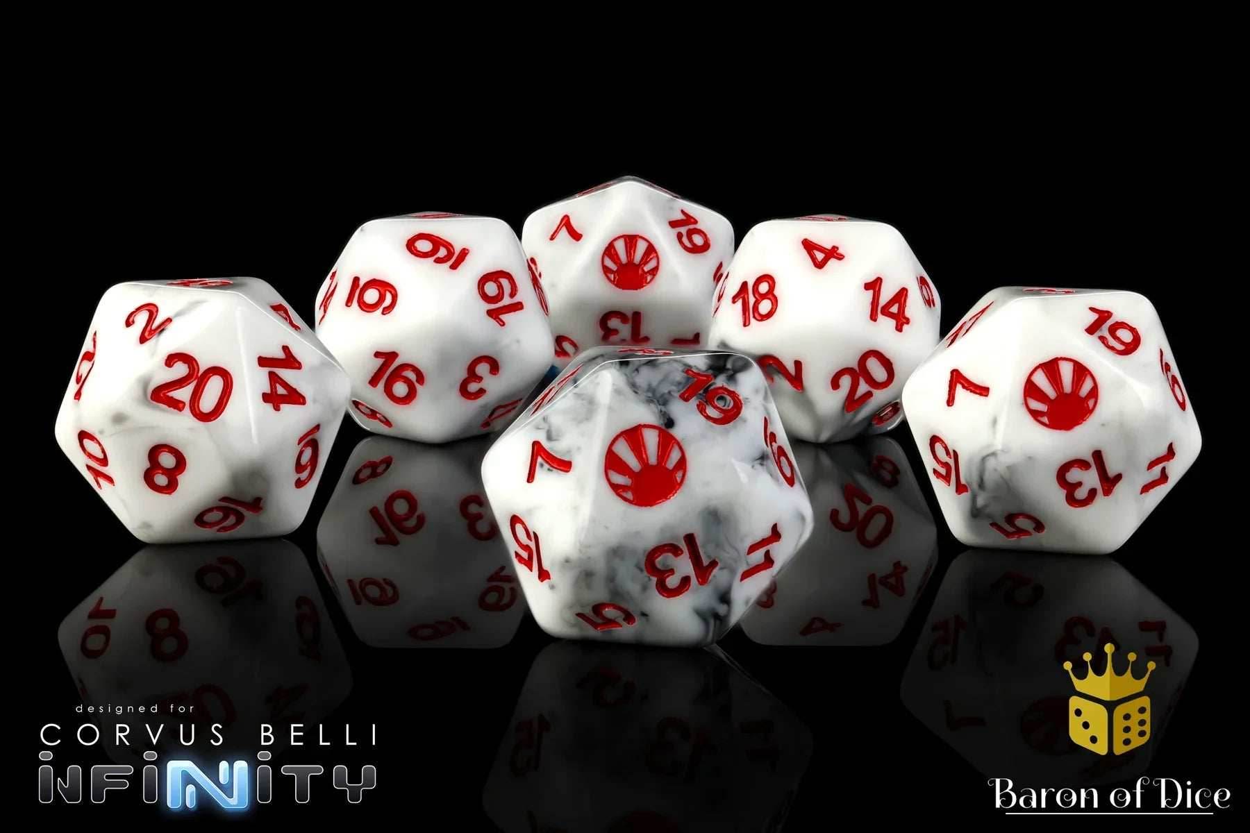 INFINITY: JAPANESE SECESSIONIST ARMY [Old Symbol], DICE SET - 