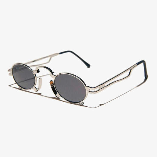 Ultimate Silver Steampunk Sunglass - Jules - Silver / Gray Lens