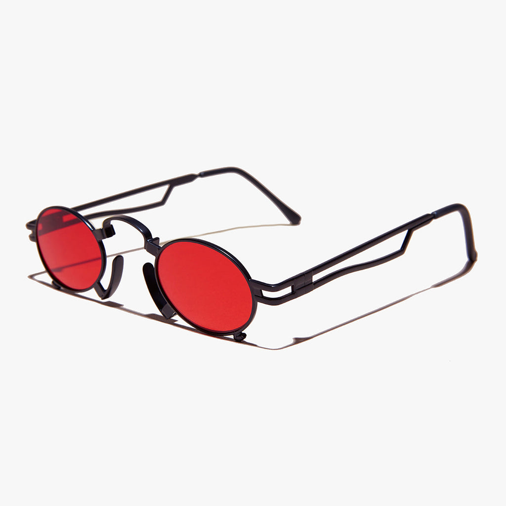 Ultimate Black Metal Steampunk Sunglass - Jules