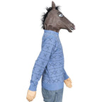 Replica Horse Man Sweater and Jack Halloween Costume Cosplay Mask - Blue / S