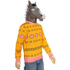 Replica Horse Man Sweater and Jack Halloween Costume Cosplay Mask - Blue / S