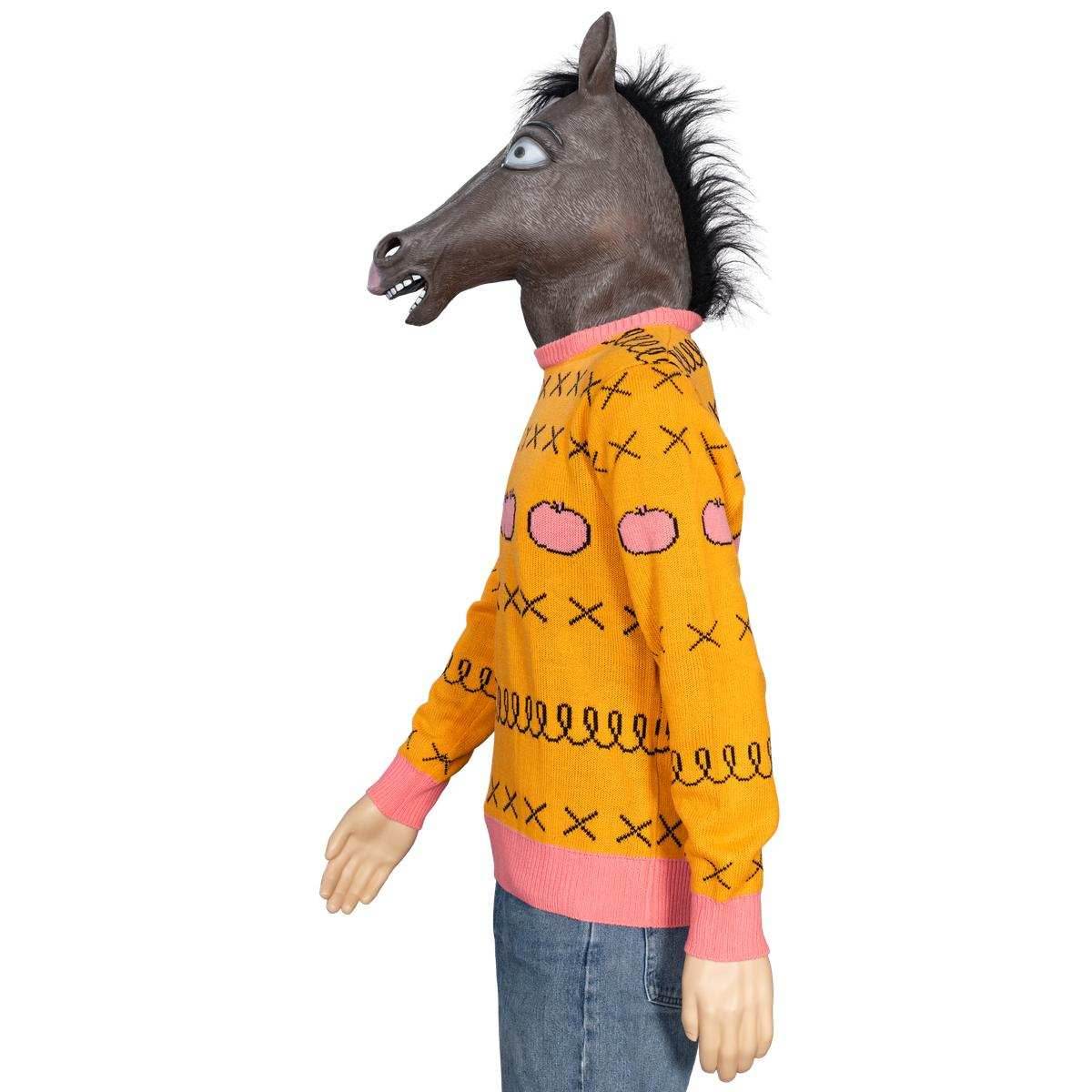 Replica Horse Man Sweater and Jack Halloween Costume Cosplay Mask - Blue / S