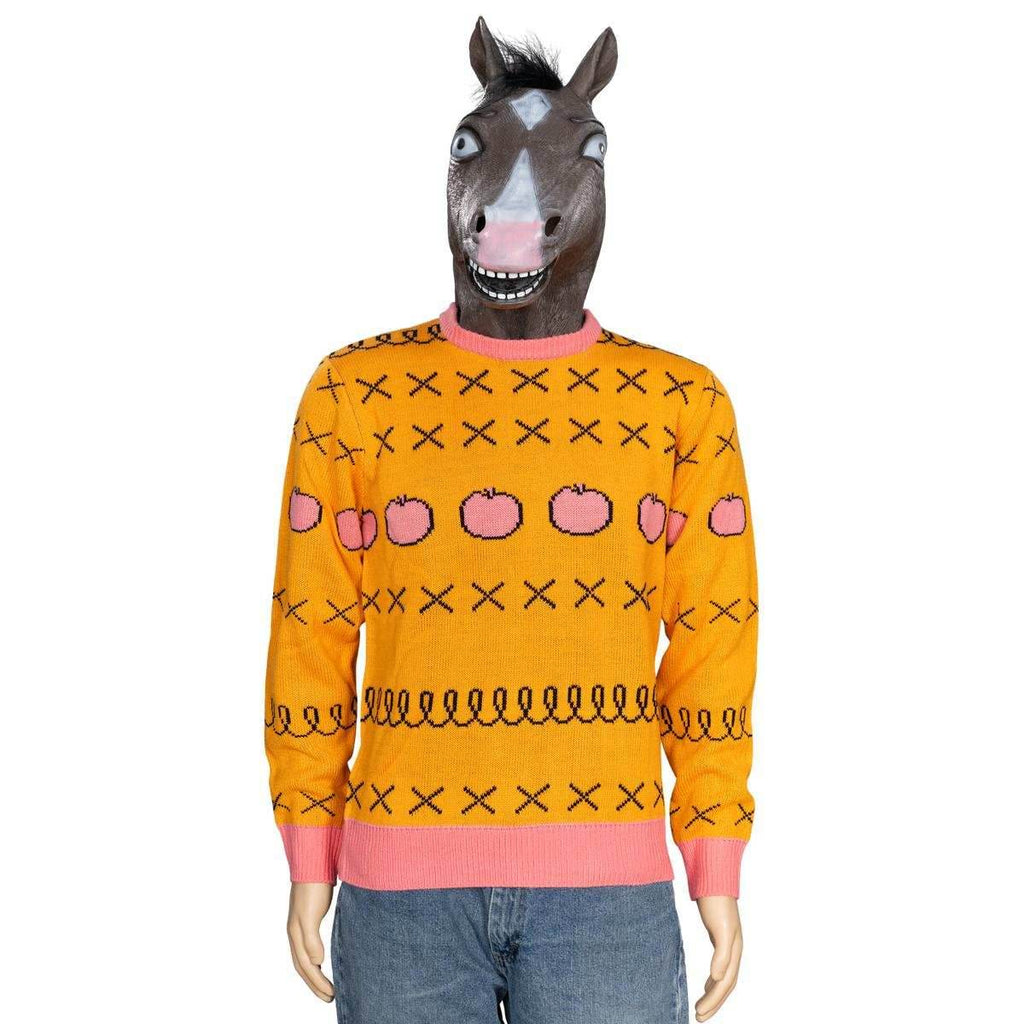 Replica Horse Man Sweater and Jack Halloween Costume Cosplay Mask - Blue / S