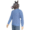 Replica Horse Man Sweater and Jack Halloween Costume Cosplay Mask - Blue / S