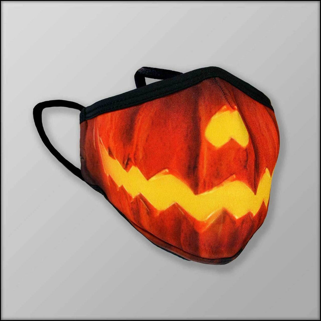 INKnBURN Jack-o'-lantern 3-Layer Face Mask - 