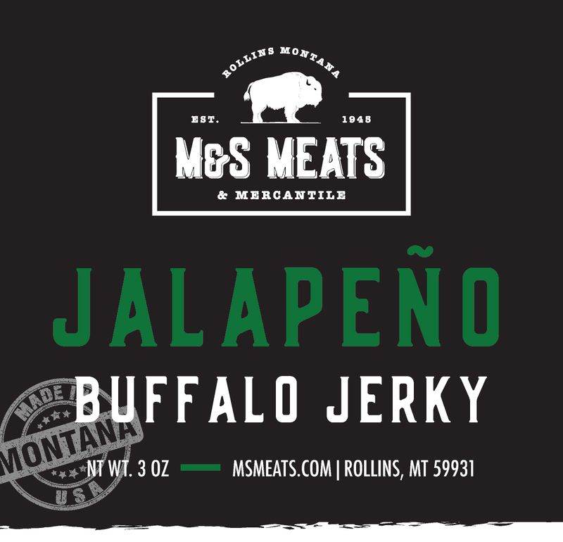 Jalapeno Buffalo Jerky - 1/4 lb (4 oz)