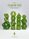 Jalapeno Jelly 14 pc - Limited Run - Silver Ink Dice Set - 