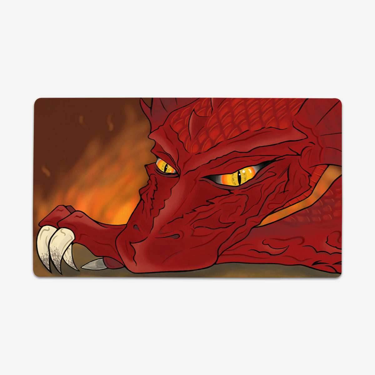 Fierce Red Dragon Playmat - Plain