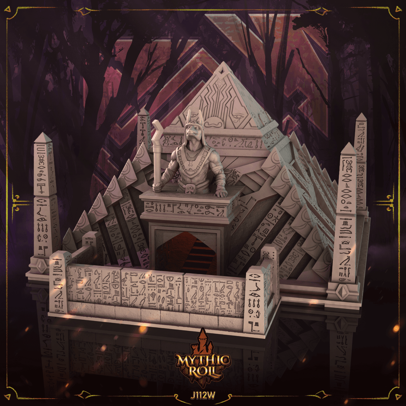 Mythic Roll Dice Tower - The Grand Pyramid - Black