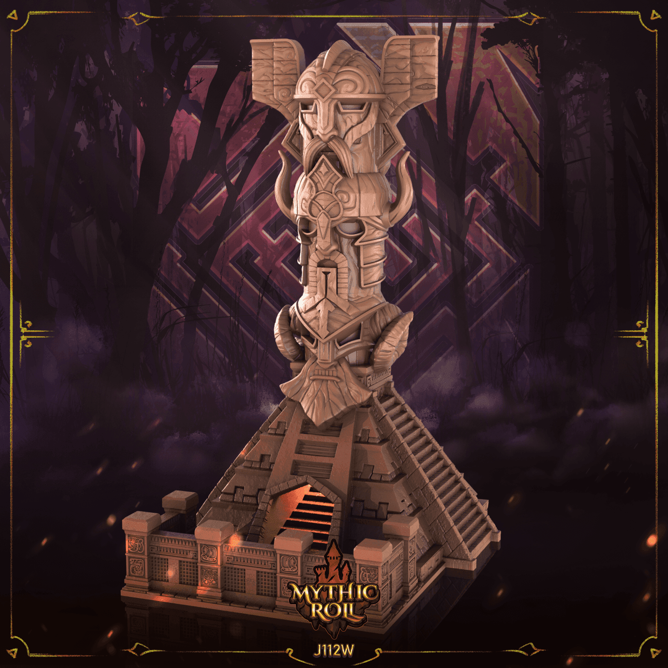 Mythic Roll Dice Tower - Encesti - Black