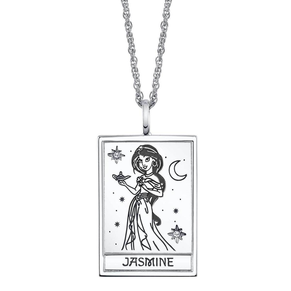 Disney X RockLove ALADDIN Jasmine Tablet Necklace - Sterling Silver