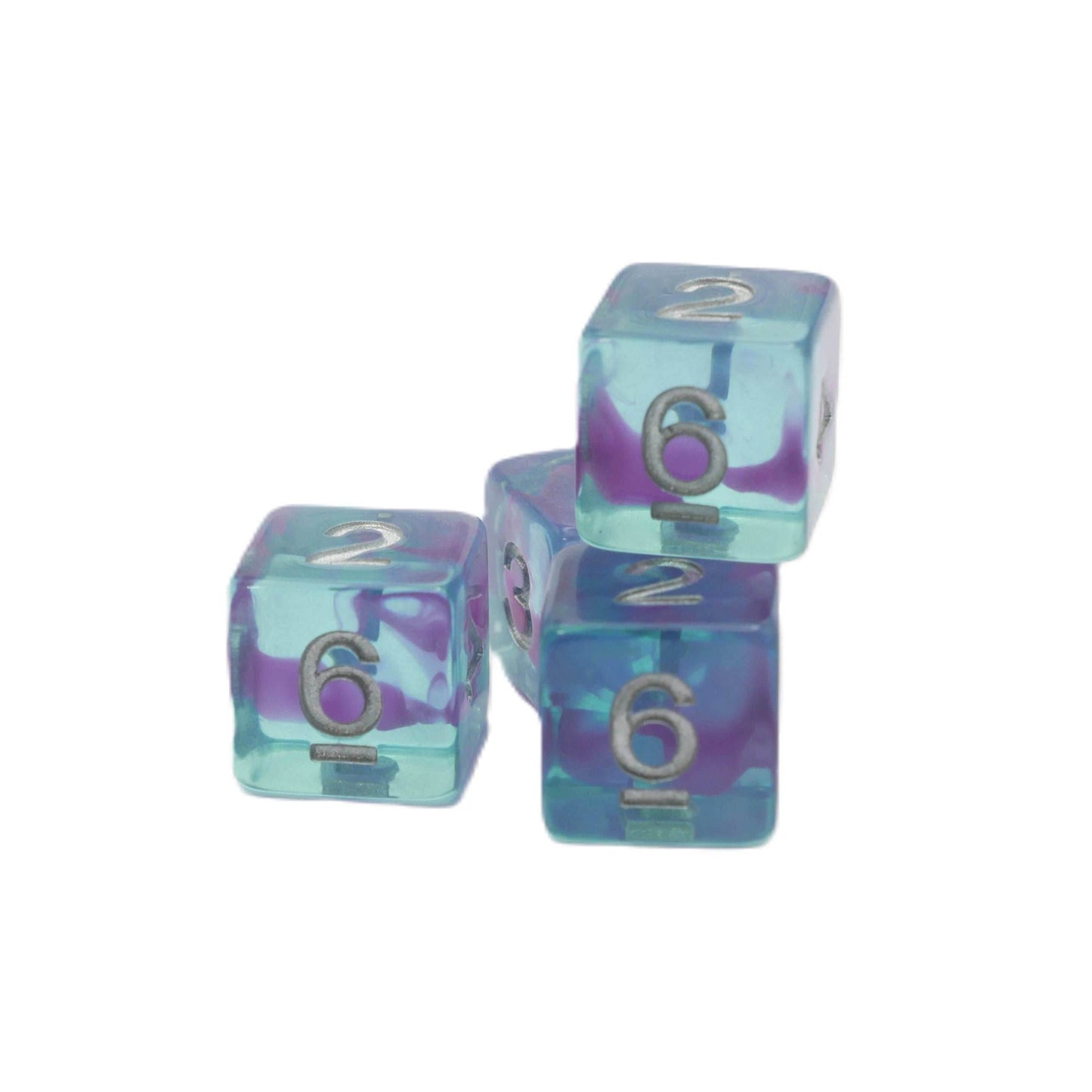 Jellyfish Essence 10d6 - DnD Dice Set | Acrylic RPG Gaming Dice - 