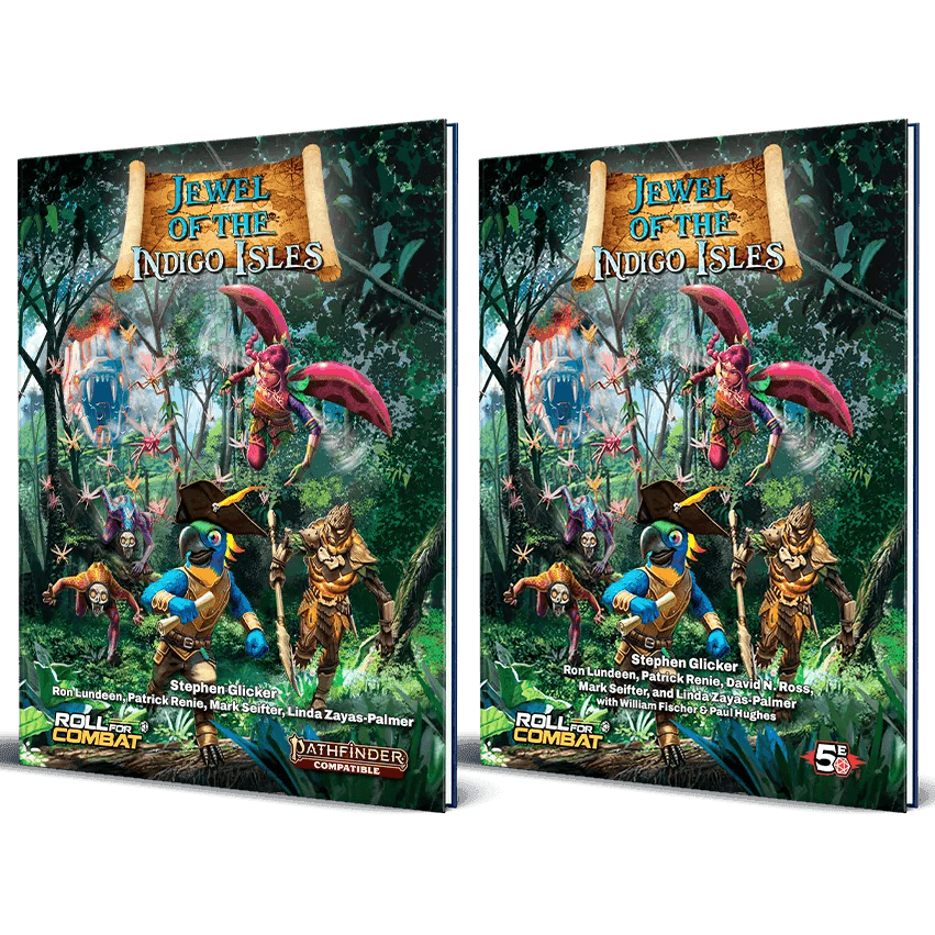Jewel of the Indigo Isles Hardcover & PDF - D&D 5E and Pathfinder 2e / Hardcover & PDF