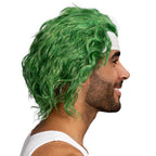 Psycho Clown Joke Villain Green Hair Wig