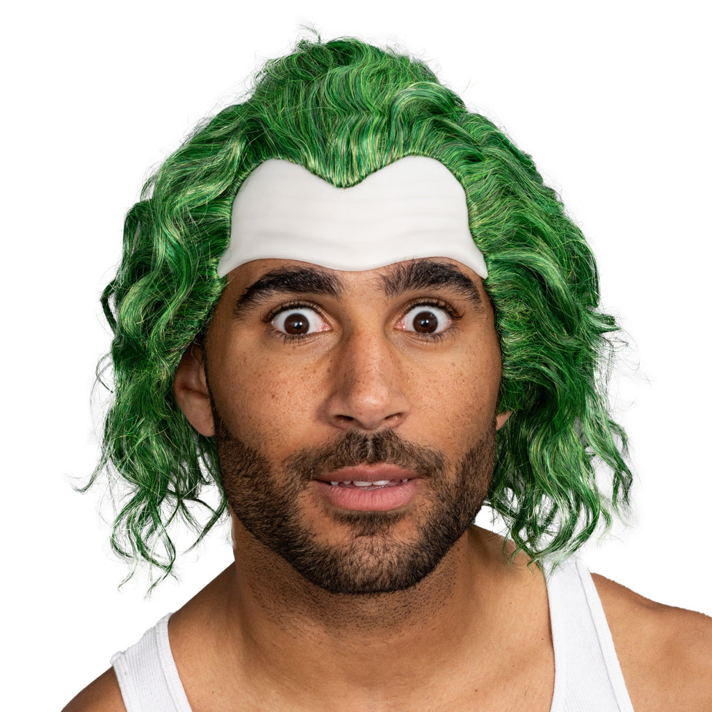Psycho Clown Joke Villain Green Hair Wig